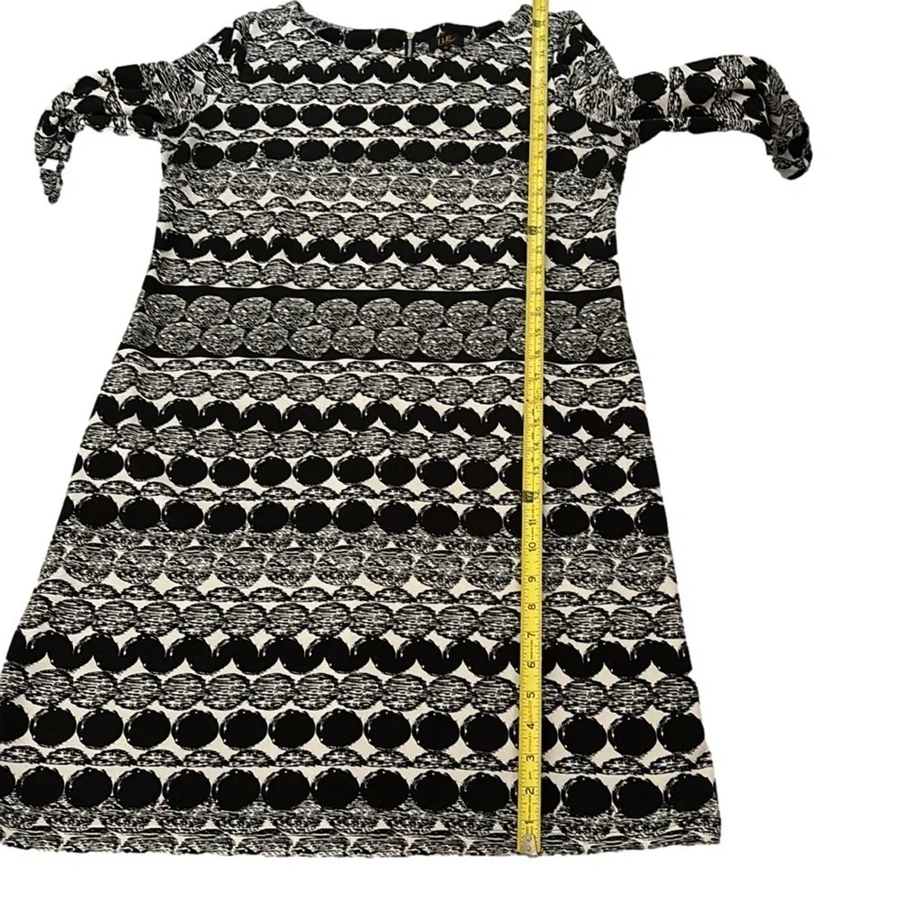 ILE New York Long Sleeve Shift Dress, Size 12, Black & Winter White - Picture 9 of 10